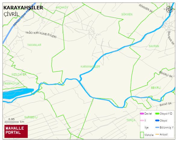 KARAYAHŞİLER Mahallesi Haritası | Mahalle ve Köy Sınırı