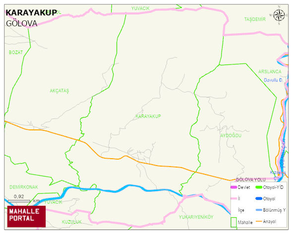 KARAYAKUP Köyü Haritası | Uydu Görüntüsü ve Harita Detayları