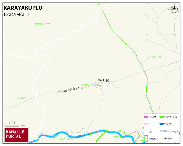 KARAYAKUPLU Köyü Haritası | Detaylı Köy ve Mahalle Görünümü