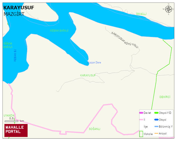 KARAYUSUF Köyü Haritası | Sayısal Bölge Görünümü