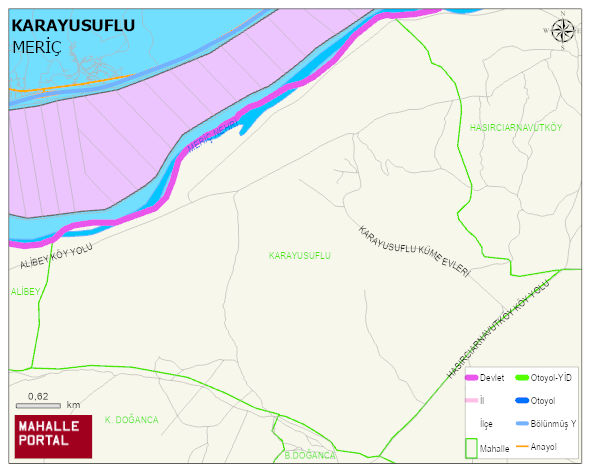 KARAYUSUFLU Köyü Haritası | Detaylı Köy ve Mahalle Görünümü