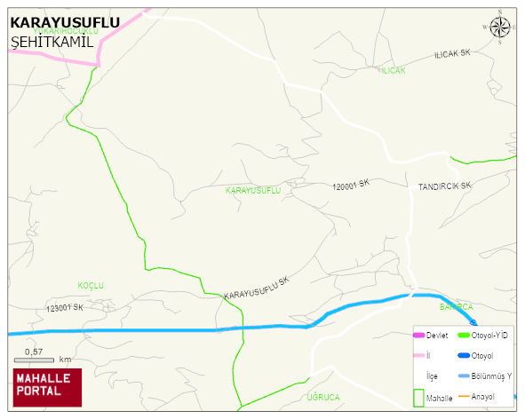 KARAYUSUFLU Mahallesi Haritası | Mahalle ve Köy Sınırı