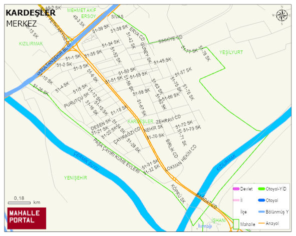 KARDEŞLER Mahallesi Haritası | İnteraktif Köy ve Mahalle Sınırları