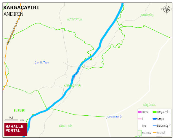 KARGAÇAYIRI Mahallesi Haritası | Güncel Mahalle ve Köy Haritası