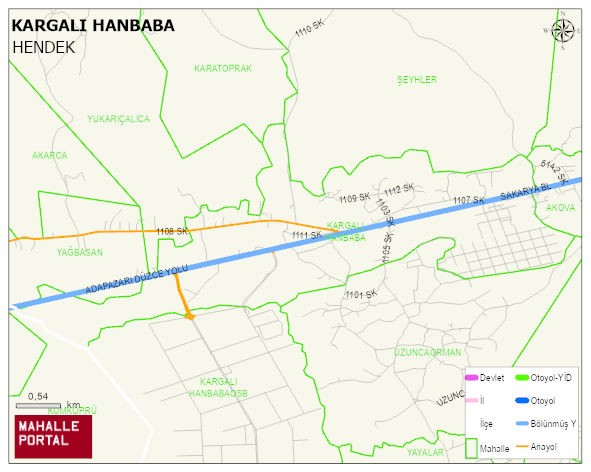 KARGALI HANBABA Mahallesi Haritası | Sayısal Bölge Görünümü