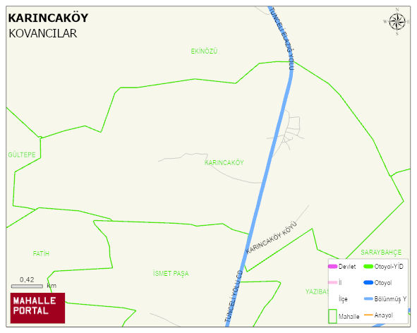 KARINCAKÖY Köyü Haritası | İnteraktif Köy ve Mahalle Sınırları