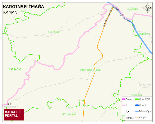 KARGINSELİMAĞA Köyü Haritası | Mahalle Sokak Haritası