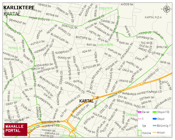 KARLIKTEPE Mahallesi Haritası | Detaylı Köy ve Mahalle Görünümü
