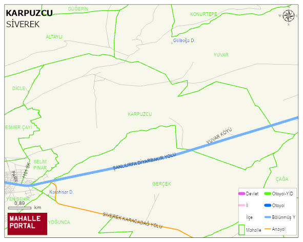 KARPUZCU Mahallesi Haritası | Mahalle ve Köy Sınırı