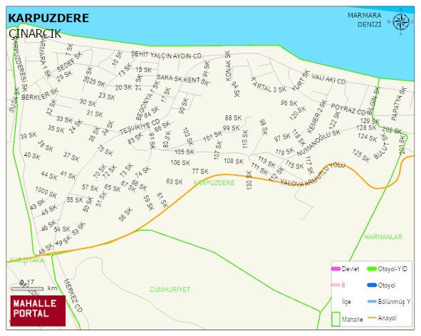KARPUZDERE Mahallesi Haritası | Güncel Mahalle ve Köy Haritası