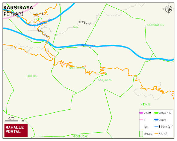 KARŞIKAYA Köyü Haritası | Uydu Görüntüsü ve Harita Detayları