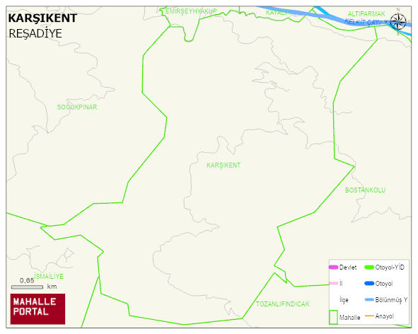 KARŞIKENT Köyü Haritası | İnteraktif Köy ve Mahalle Sınırları