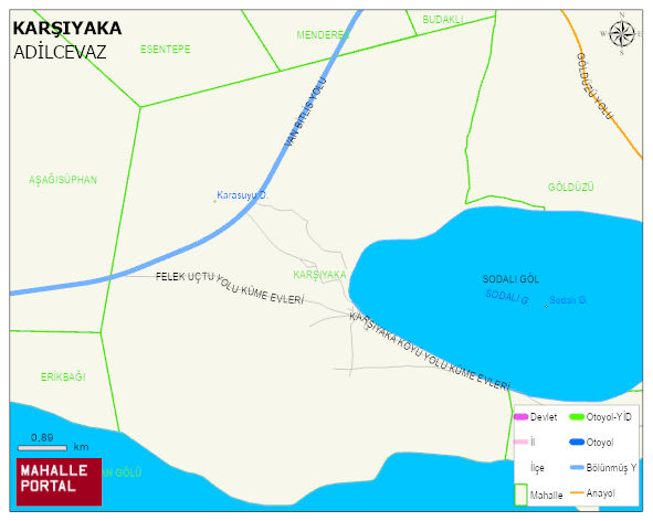 KARŞIYAKA Köyü Haritası | Mahalle ve Köy Sınırı
