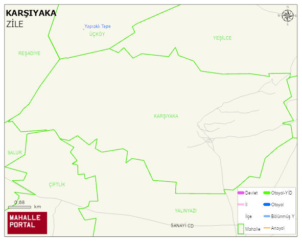KARŞIYAKA Köyü Haritası | Coğrafi Yapı ve Detaylı Haritası