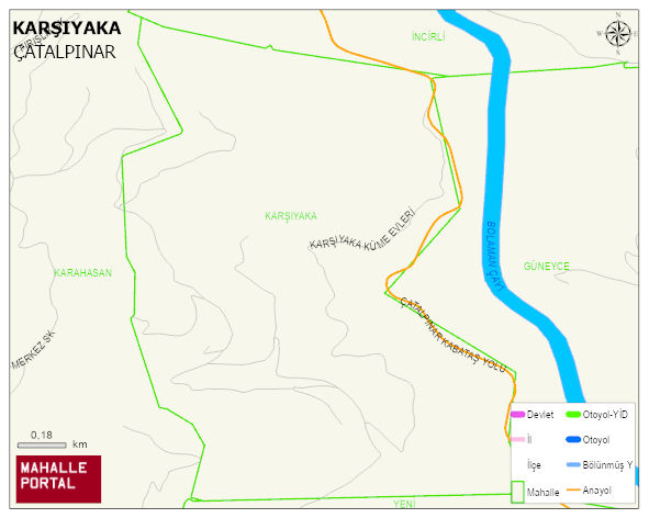 KARŞIYAKA Mahallesi Haritası | Detaylı Köy ve Mahalle Görünümü