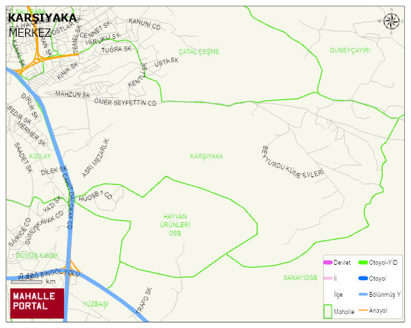 KARŞIYAKA Mahallesi Haritası | Coğrafi Yapı ve Detaylı Haritası