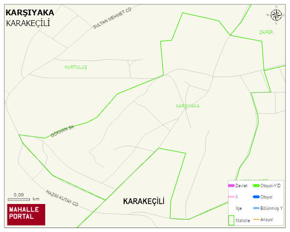 KARŞIYAKA Mahallesi Haritası | İnteraktif Köy ve Mahalle Sınırları