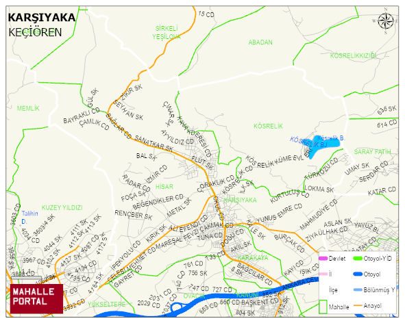 KARŞIYAKA Mahallesi Haritası | Mahalle ve Köy Sınırı