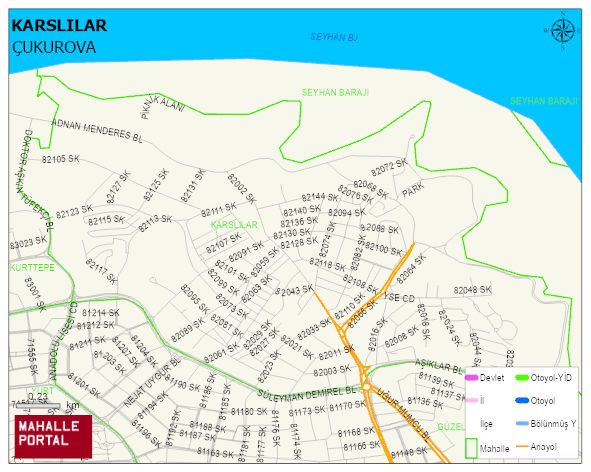 KARSLILAR Mahallesi Haritası | Coğrafi Yapı ve Detaylı Haritası