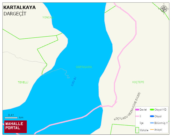 KARTALKAYA Mahallesi Haritası | Mahalle ve Köy Sınırı