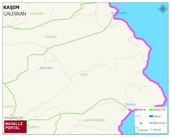 KAŞIM Mahallesi Haritası | Mahalle ve Köy Sınırı