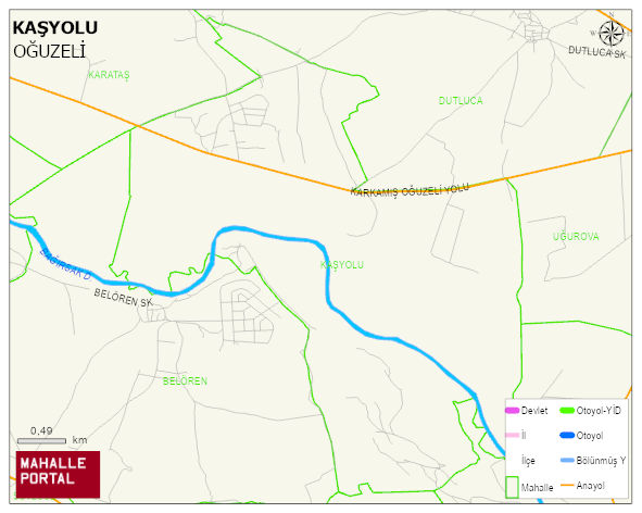 KAŞYOLU Mahallesi Haritası | Sayısal Bölge Görünümü