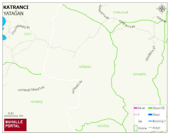 KATRANCI Mahallesi Haritası | Güncel Mahalle ve Köy Haritası