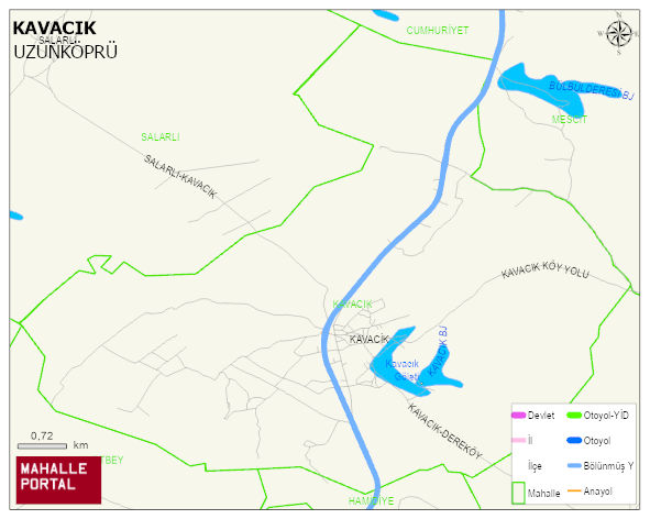KAVACIK Köyü Haritası | İnteraktif Köy ve Mahalle Sınırları