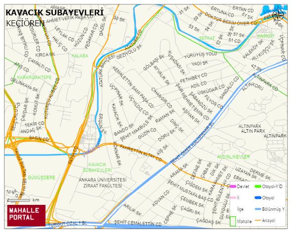 KAVACIK SUBAYEVLERİ Mahallesi Haritası | Detaylı Köy ve Mahalle Görünümü