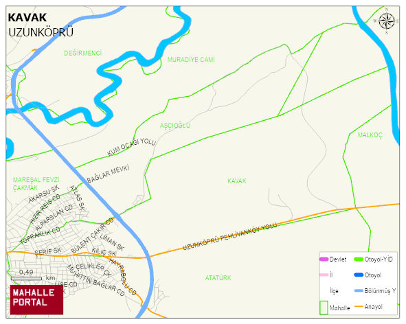 KAVAK Mahallesi Haritası | Mahalle Sokak Haritası