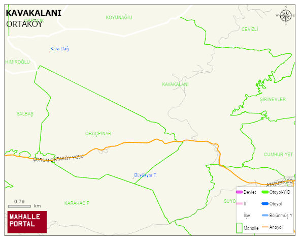 KAVAKALANI Köyü Haritası | Uydu Görüntüsü ve Harita Detayları