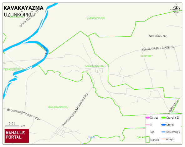 KAVAKAYAZMA Köyü Haritası | Mahalle Sokak Haritası