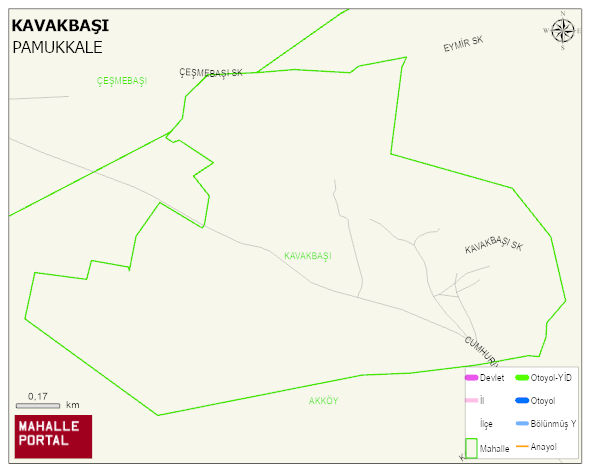 KAVAKBAŞI Mahallesi Haritası | Mahalle ve Köy Sınırı