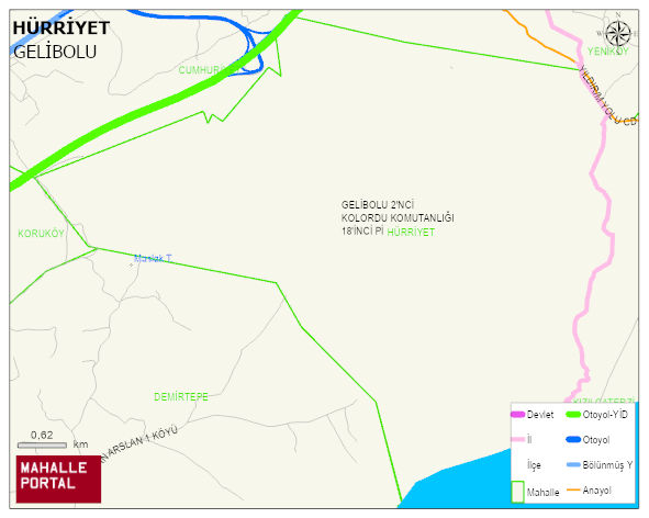 KAVAKKÖY BELDESİ HÜRRİYET Mahallesi Haritası | Yükselti ve Doğa Özellikleri