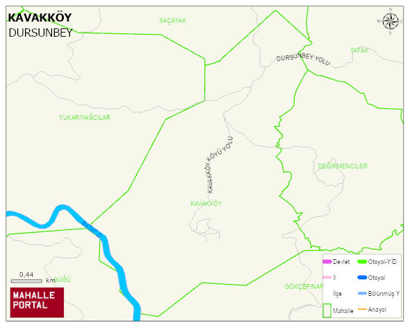 KAVAKKÖY Mahallesi Haritası | İnteraktif Köy ve Mahalle Sınırları