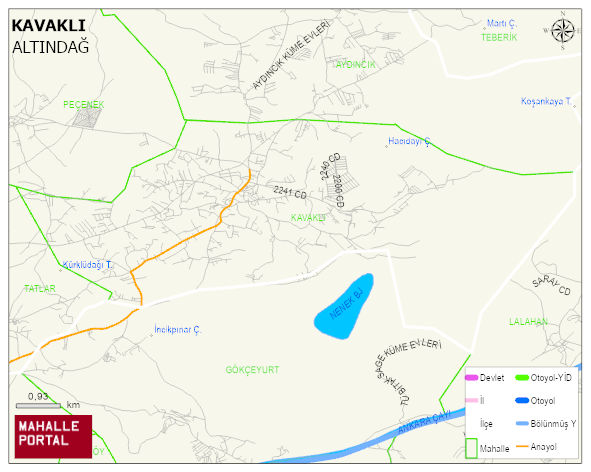 KAVAKLI Mahallesi Haritası | Mahalle ve Köy Sınırı