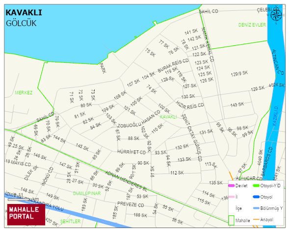 KAVAKLI Mahallesi Haritası | Detaylı Köy ve Mahalle Görünümü