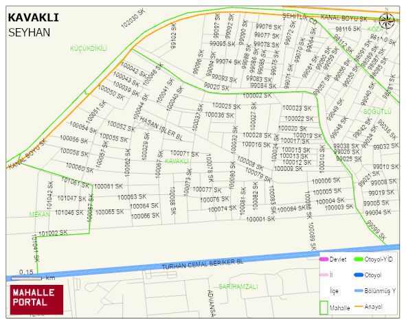 KAVAKLI Mahallesi Haritası | Dağlar, Ovalar ve Akarsu Bilgileri