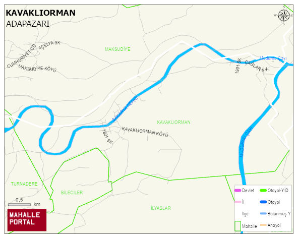 KAVAKLIORMAN Mahallesi Haritası | Güncel Mahalle ve Köy Haritası