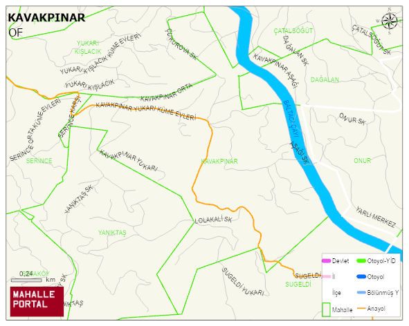 KAVAKPINAR Mahallesi Haritası | İnteraktif Köy ve Mahalle Sınırları