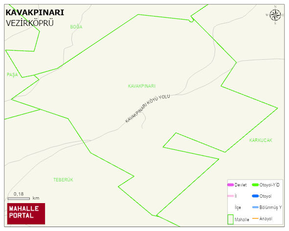 KAVAKPINARI Mahallesi Haritası | Mahalle ve Köy Sınırı