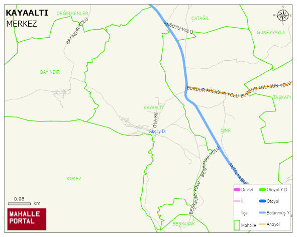 KAYAALTI Köyü Haritası | Güncel Mahalle ve Köy Haritası