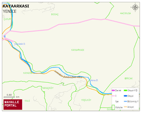 KAYAARKASI Köyü Haritası | Mahalle Sokak Haritası