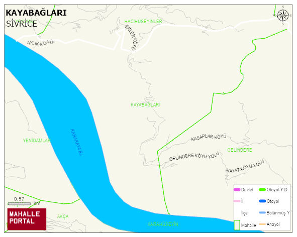 KAYABAĞLARI Köyü Haritası | Coğrafi Yapı ve Detaylı Haritası