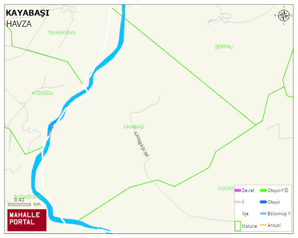 KAYABAŞI Mahallesi Haritası | Yükselti ve Doğa Özellikleri