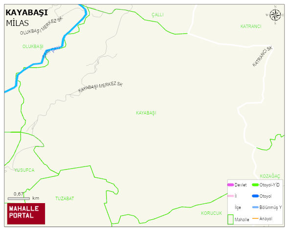 KAYABAŞI Mahallesi Haritası | Yükselti ve Doğa Özellikleri