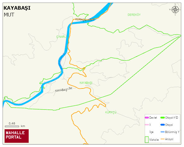 KAYABAŞI Mahallesi Haritası | Dağlar, Ovalar ve Akarsu Bilgileri
