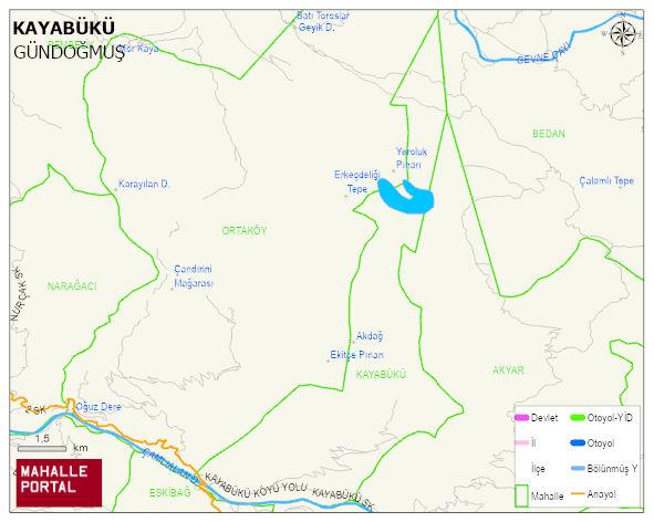 KAYABÜKÜ Mahallesi Haritası | Sayısal Bölge Görünümü