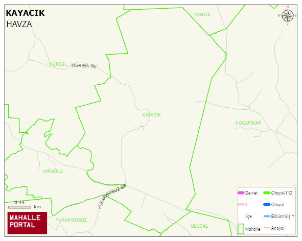 KAYACIK Mahallesi Haritası | Sayısal Bölge Görünümü