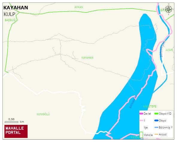 KAYAHAN Mahallesi Haritası | Detaylı Köy ve Mahalle Görünümü